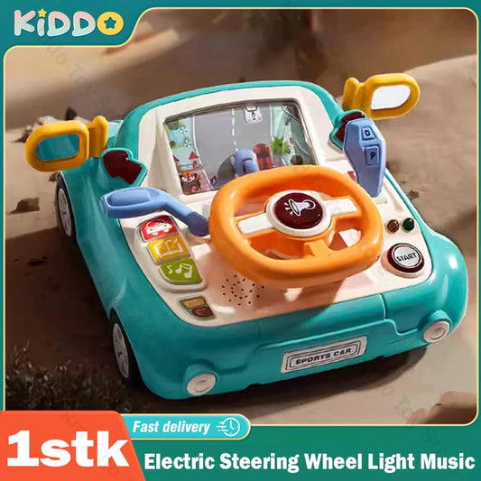 Interactive Baby Car Toy with Music and Lights for Fine Motor Skill Development