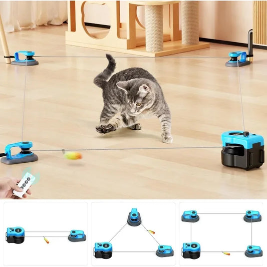 Upgraded Interactive Cat Toy for Indoor Fun