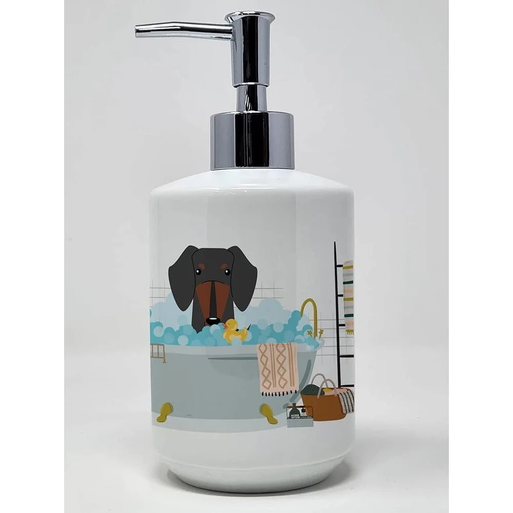 Dachshund Ceramic Soap Dispenser for Stylish Kitchen Decor