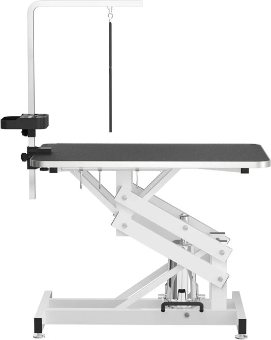 Hydraulic Pet Grooming Table with Adjustable Height and Anti-Static Top