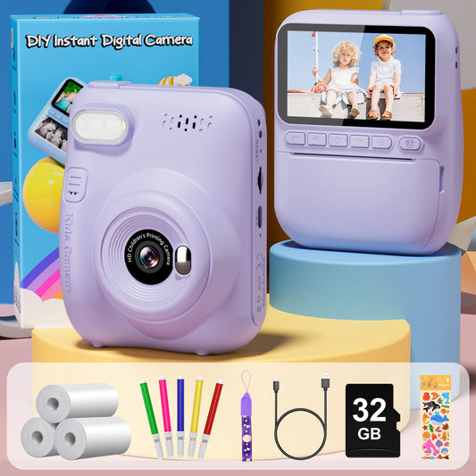Gofunly Kids Instant Print Camera for Fun Memories