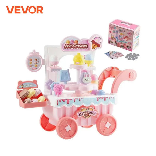 VEVOR Kids Ice Cream Cart with Sound and Light Effects