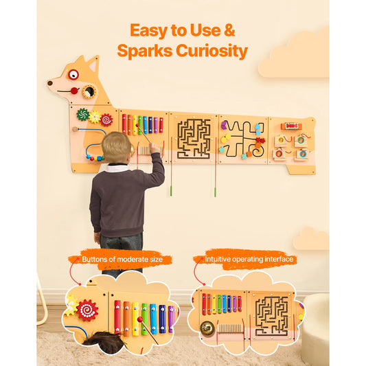 Montessori Sensory Wall Panels for Kids Learning Fun