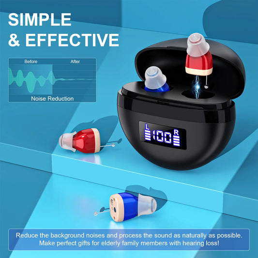 Portable In-Ear Hearing Amplifier with Noise Reduction